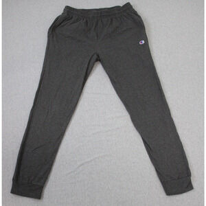 Champion Jogger Mens Size Large Gray Tapered Leg Drawstring Cotton Blend